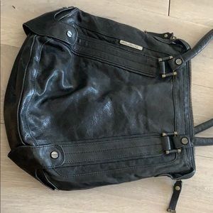 Diesel black leather bag